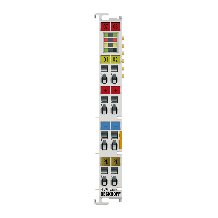 EL2502-0010 | EtherCAT Terminal, 2-channel PWM output, 24 V DC, 0.5 A, timestamping