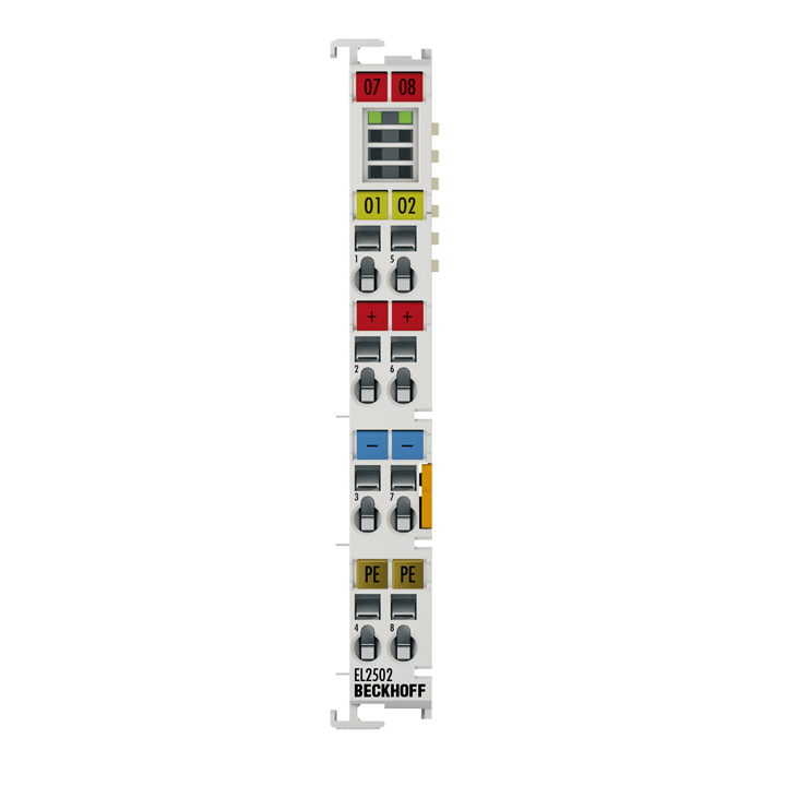 EL2502 | EtherCAT 端子模块，2 通道 PWM 输出，24 V DC，0.5 A