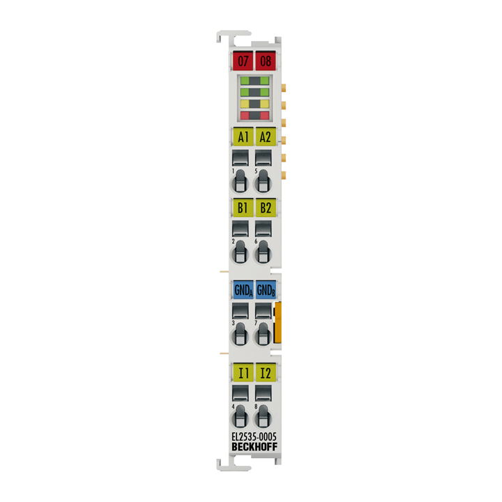 EL2535-0005 | EtherCAT Terminal, 2-channel PWM output, 24 V DC, 5 A, current-controlled