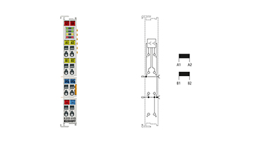 EL2535-0103 | EtherCAT-Klemme, 2-Kanal-PWM-Ausgang, 12…48 V DC, 3 A, stromgeregelt