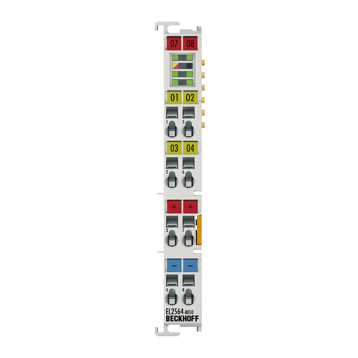 EL2564-0010 | EtherCAT 端子模块，4 通道 LED 输出，8...48 V DC，3 A，RGBW，共阴极