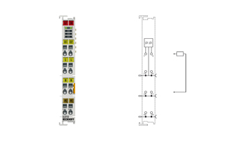 EL2722 | EtherCAT Terminal, 2-channel triac output, 12…230 V AC, 1 A