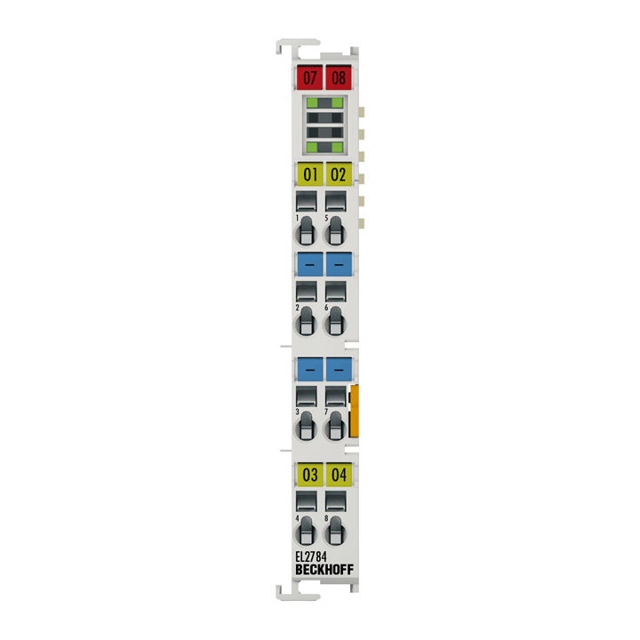 EL2784 | EtherCAT Terminal, 4-channel solid state relay output, 30 V AC, 48 V DC, 2 A