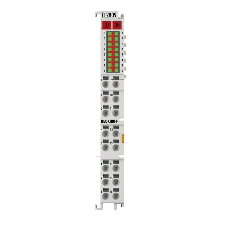 EL2809 | EtherCAT Terminal, 16-channel digital output, 24 V DC, 0.5 A