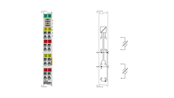 EL3054 | EtherCAT-Klemme, 4-Kanal-Analog-Eingang, Strom, 4…20 mA, 12 Bit, single-ended