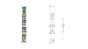 EL3061 | EtherCAT-Klemme, 1-Kanal-Analog-Eingang, Spannung, 0…10 V, 12 Bit, single-ended