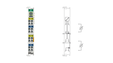 EL3064 | EtherCAT Terminal, 4-channel analog input, voltage, 0…10 V, 12 bit, single-ended
