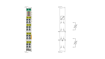 EL3124 | EtherCAT Terminal, 4-channel analog input, current, 4…20 mA, 16 bit, differential