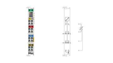 EL3141 | EtherCAT-Klemme, 1-Kanal-Analog-Eingang, Strom, 0…20 mA, 16 Bit, single-ended