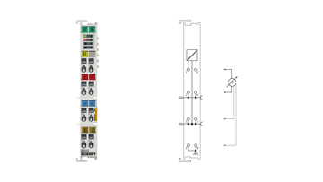 EL3151 | EtherCAT-Klemme, 1-Kanal-Analog-Eingang, Strom, 4…20 mA, 16 Bit, single-ended