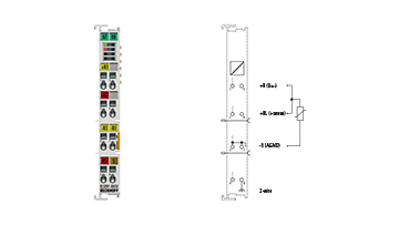 EL3201-0010 | EtherCAT-Klemme, 1-Kanal-Analog-Eingang, Temperatur, RTD (Pt100), 16 Bit, hochpräzise