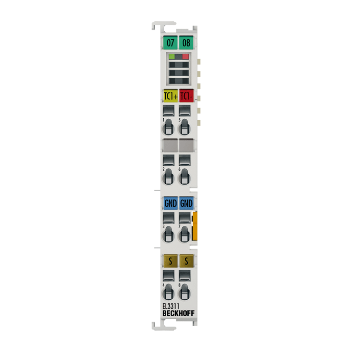 EL3311 | EtherCAT Terminal, 1-channel analog input, temperature, thermocouple, 16 bit