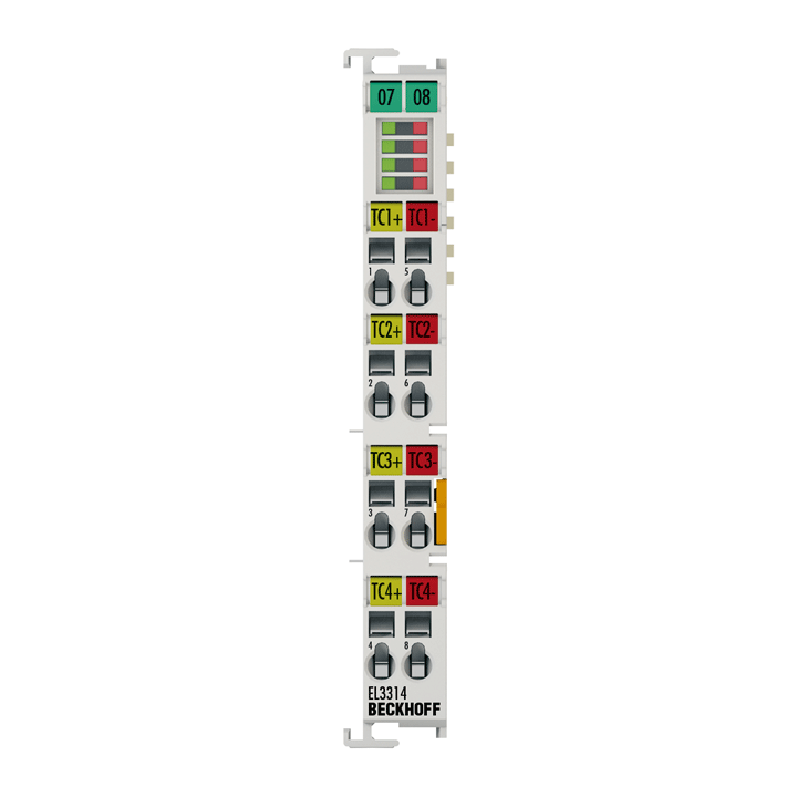 EL3314 | EtherCAT 端子模块，4 通道模拟量输入，温度，热电偶，16 位