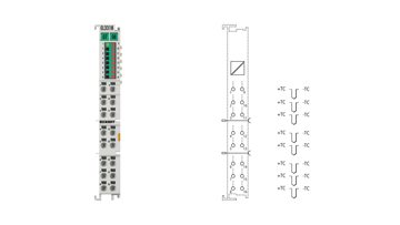 EL3318 | EtherCAT Terminal, 8-channel analog input, temperature, thermocouple, 16 bit