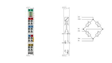 EL3356-0010 | EtherCAT Terminal, 1-channel analog input, measuring bridge, full bridge, 24 bit, high-precision