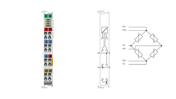 EL3356-0030 | EtherCAT-Klemme, 1-Kanal-Analog-Eingang, Messbrücke, Vollbrücke, 24 Bit, hochpräzise, extern kalibriert