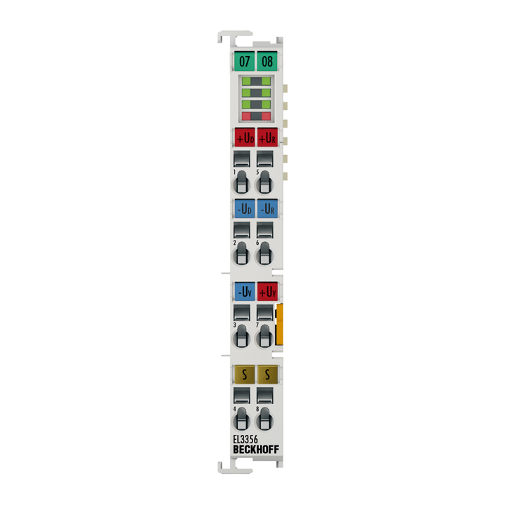 EL3356 | EtherCAT Terminal, 1-channel analog input, measuring bridge, full bridge, 16 bit