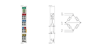 EL3356 | EtherCAT Terminal, 1-channel analog input, measuring bridge, full bridge, 16 bit