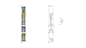 EL3621-0020 | EtherCAT-Klemme, 1-Kanal-Analog-Eingang, Strom, 4…20 mA, 24 Bit, hochpräzise, werkskalibriert