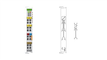 EL3751-0024 | EtherCAT Terminal, 1-channel analog input, temperature, RTD (Pt100), 24 bit, 10 ksps, factory calibrated