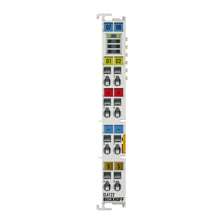 EL4122 | EtherCAT-Klemme, 2-Kanal-Analog-Ausgang, Strom, 4…20 mA, 16 Bit