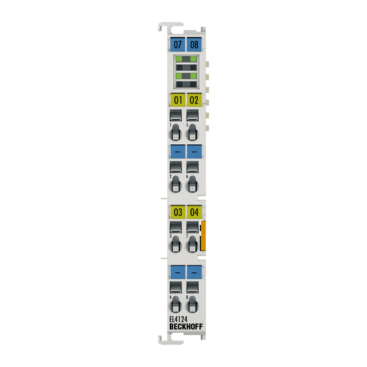 EL4124 | EtherCAT-Klemme, 4-Kanal-Analog-Ausgang, Strom, 4…20 mA, 16 Bit