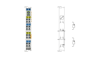 EL4134-0030 | EtherCAT Terminal, 4-channel analog output, voltage, ±10 V, 16 bit, externally calibrated
