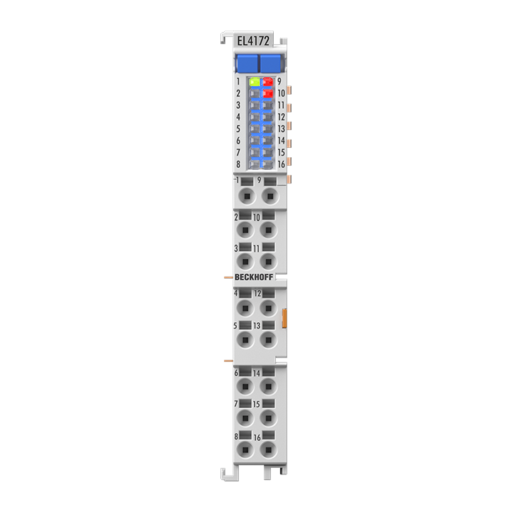 EL4172 | EtherCAT Terminal, 2-channel analog output, multi-function, ±10 V, ±20 mA, 16 bit, 10 ksps