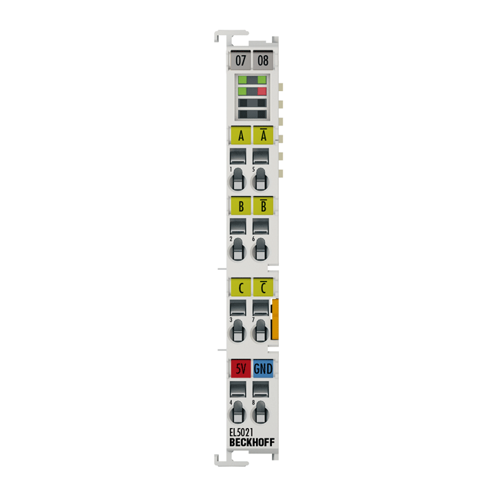 EL5021 | EtherCAT Terminal, 1-channel encoder interface, SinCos, 1 VPP