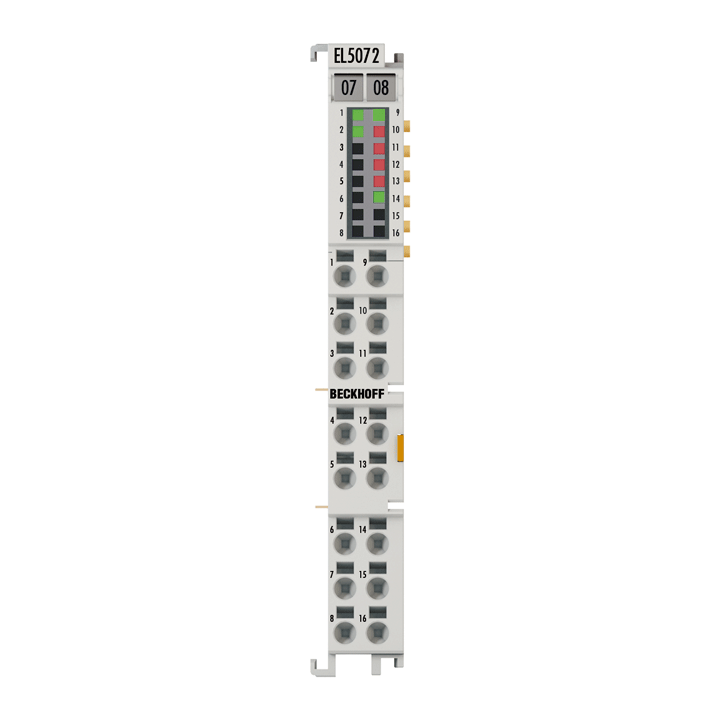 EL5072 | EtherCAT 端子模块，2 通道位移传感器接口，电感式，LVDT，RVDT，半桥