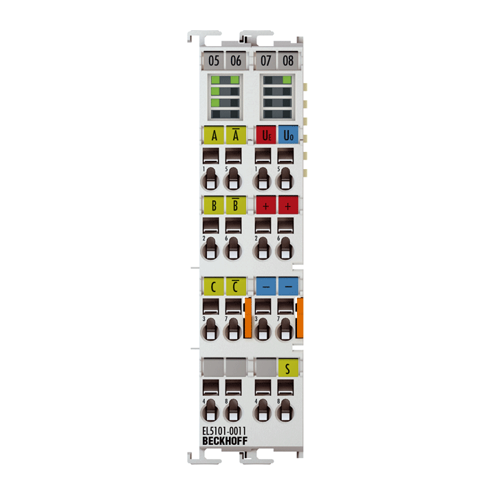 EL5101-0011 | EtherCAT Terminal, 1-channel encoder interface, incremental, 5 V DC (DIFF RS422), 5 MHz, oversampling