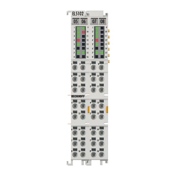 EL5102 | EtherCAT-Klemme, 2-Kanal-Encoder-Interface, inkremental, 5 V DC (DIFF RS422, TTL, Open Collector), 5 MHz