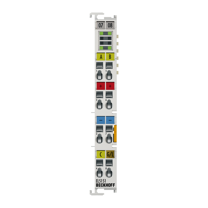 EL5151 | EtherCAT Terminal, 1-channel encoder interface, incremental, 24 V DC HTL, 100 kHz