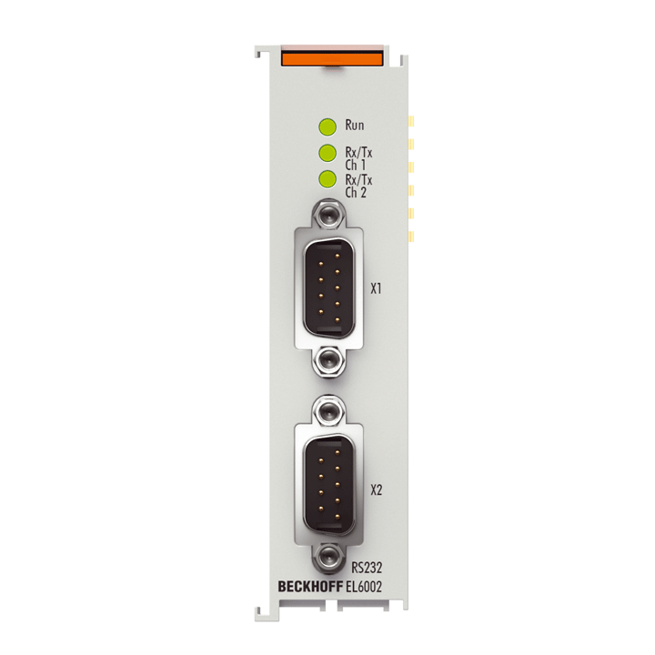 EL6002 | EtherCAT-Klemme, 2-Kanal-Kommunikations-Interface, seriell, RS232, D-Sub