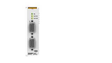 EL6022 | EtherCAT-Klemme, 2-Kanal-Kommunikations-Interface, seriell, RS422/RS485, D-Sub
