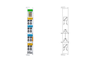 EL6184 | EtherCAT Terminal, 4-channel communication interface, HART, secondary master