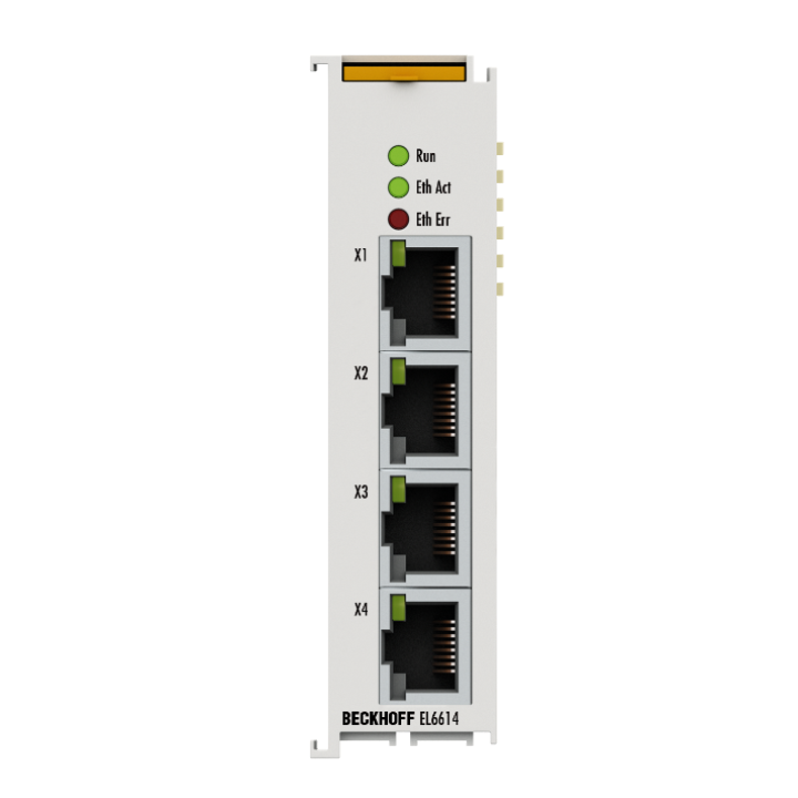 EL6614 | EtherCAT Terminal, 4-port communication interface, Ethernet switch port