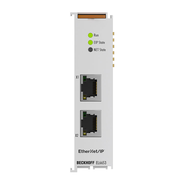 EL6653 | EtherCAT-Klemme, 2-Port-Kommunikations-Interface, EtherNet/IP™, Scanner