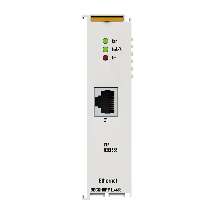 EL6688 | EtherCAT-Klemme, 1-Port-Kommunikations-Interface, IEEE 1588/PTP, Master/Slave