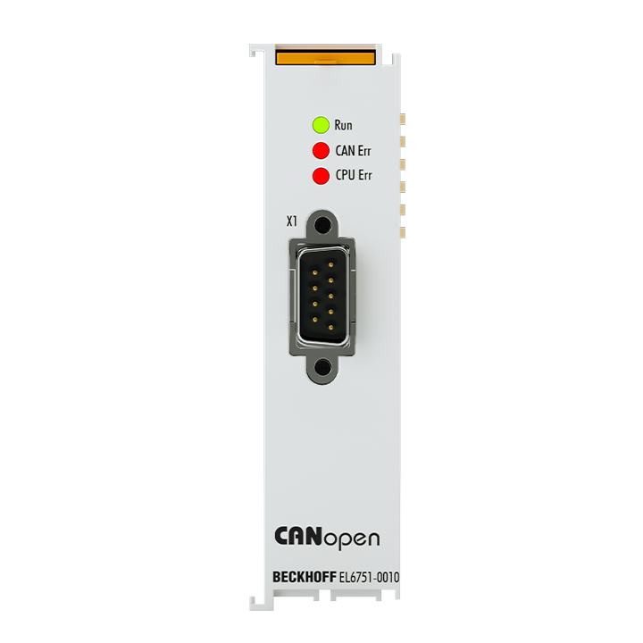 EL6751-0010 | EtherCAT-Klemme, 1-Kanal-Kommunikations-Interface, CANopen, Slave