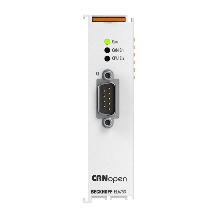 EL6753 | EtherCAT Terminal, 1-channel communication interface, CANopen, master/slave