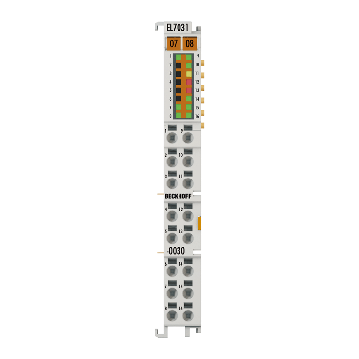 EL7031-0030 | EtherCAT Terminal, 1-channel motion interface, stepper motor, 24 V DC, 2.8 A