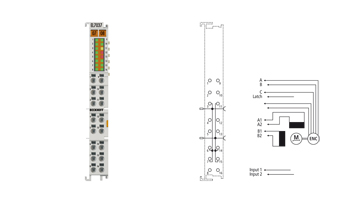 EL7037 | EtherCAT-Klemme, 1-Kanal-Motion-Interface, Schrittmotor, 24 V DC, 1,5 A, mit Inkremental-Encoder
