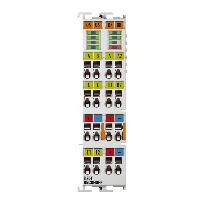 EL7041 | EtherCAT-Klemme, 1-Kanal-Motion-Interface, Schrittmotor, 48 V DC, 5 A, mit Inkremental-Encoder