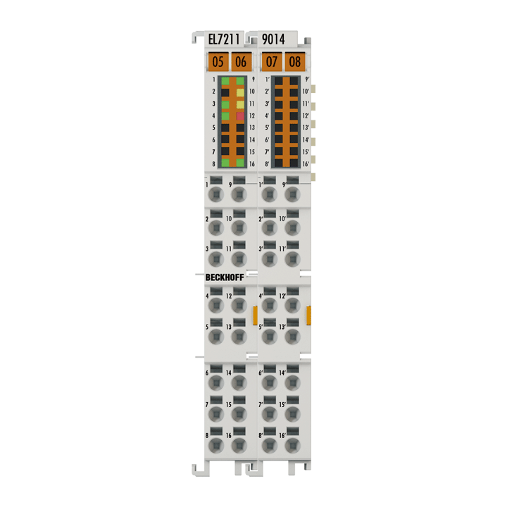 EL7211-9014 | EtherCAT-Klemme, 1-Kanal-Motion-Interface, Servomotor, 48 V DC, 4,5 A, OCT, geeignet für STO-Anwendungen