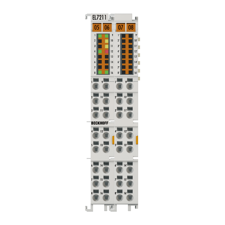 EL7211 | EtherCAT Terminal, 1-channel motion interface, servomotor, 48 V DC, 4.5 A, resolver