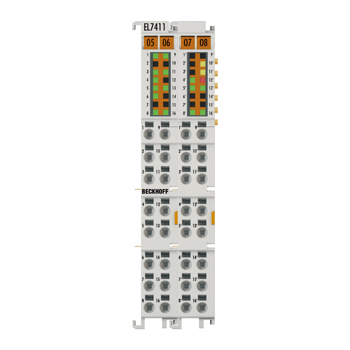 EL7411 | EtherCAT Terminal, 1-channel motion interface, BLDC motor, 48 V DC, 4.5 A, with incremental encoder