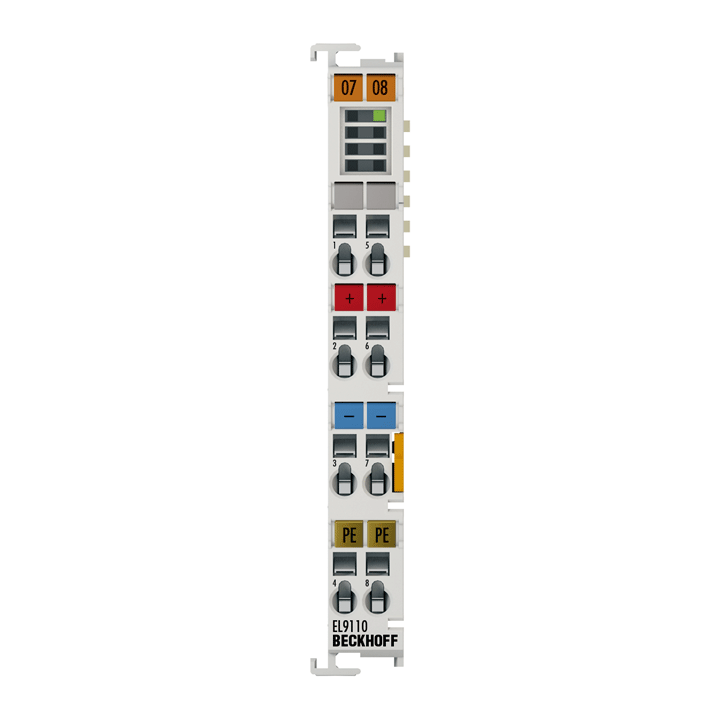 EL9110 | Potential supply terminal, 24 V DC, with diagnostics
