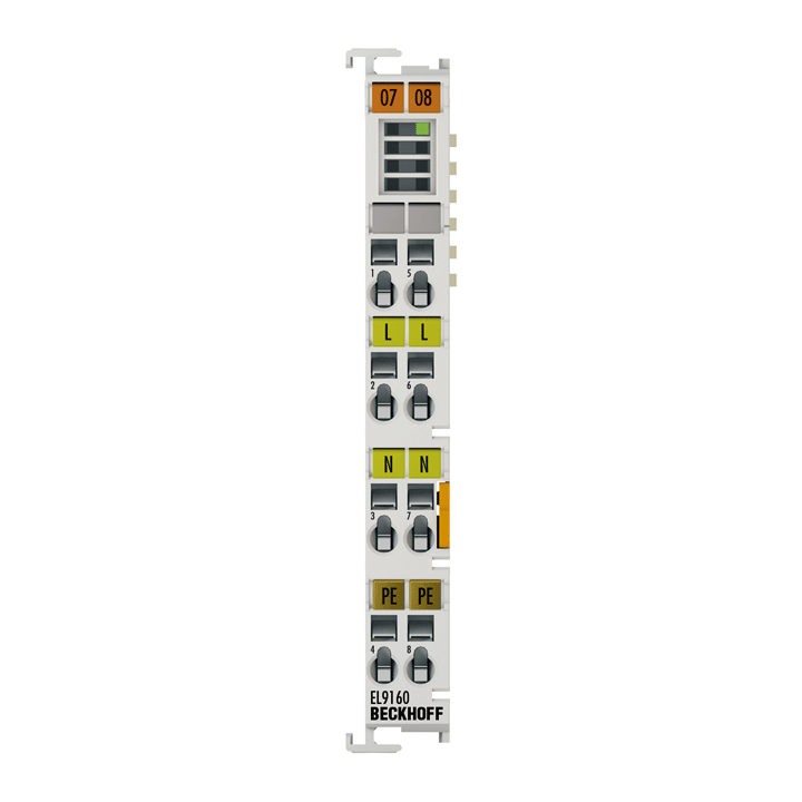 EL9160 | Potential supply terminal, 120…230 V AC, with diagnostics