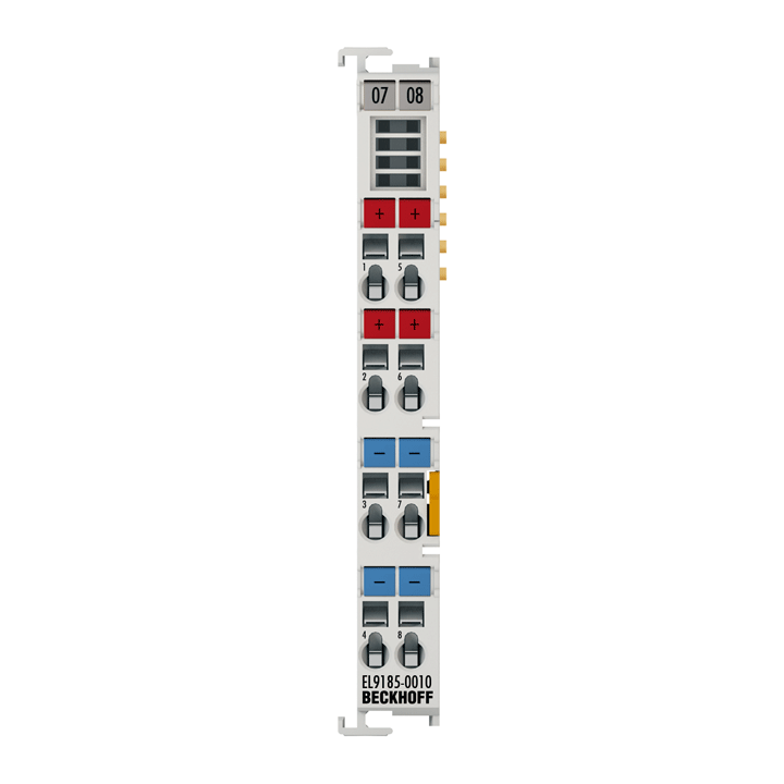 EL9185-0010 | Potential distribution terminal, 4 x 24 V DC, 4 x 0 V DC, potential supply function